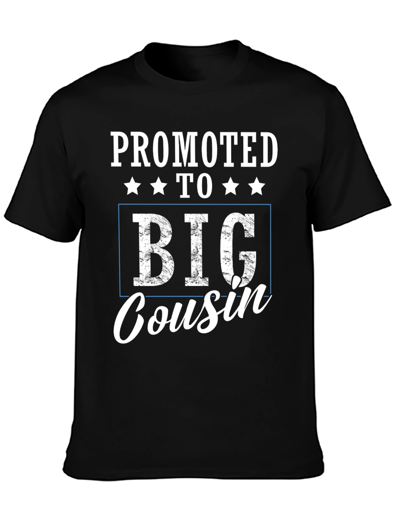 Promoted to Big Cousin Black T-Shirt