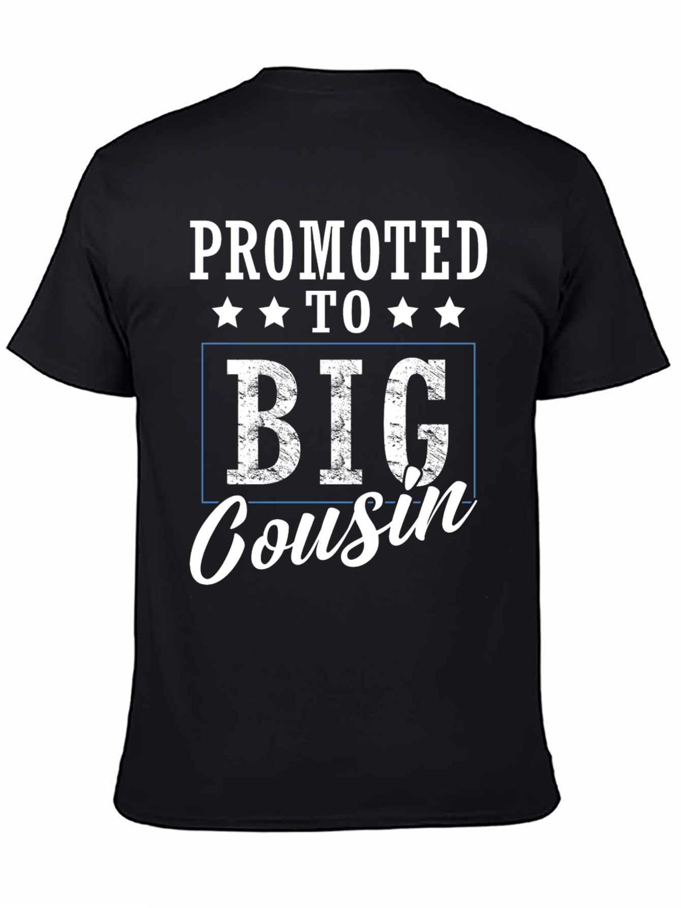 Promoted to Big Cousin Black T-Shirt