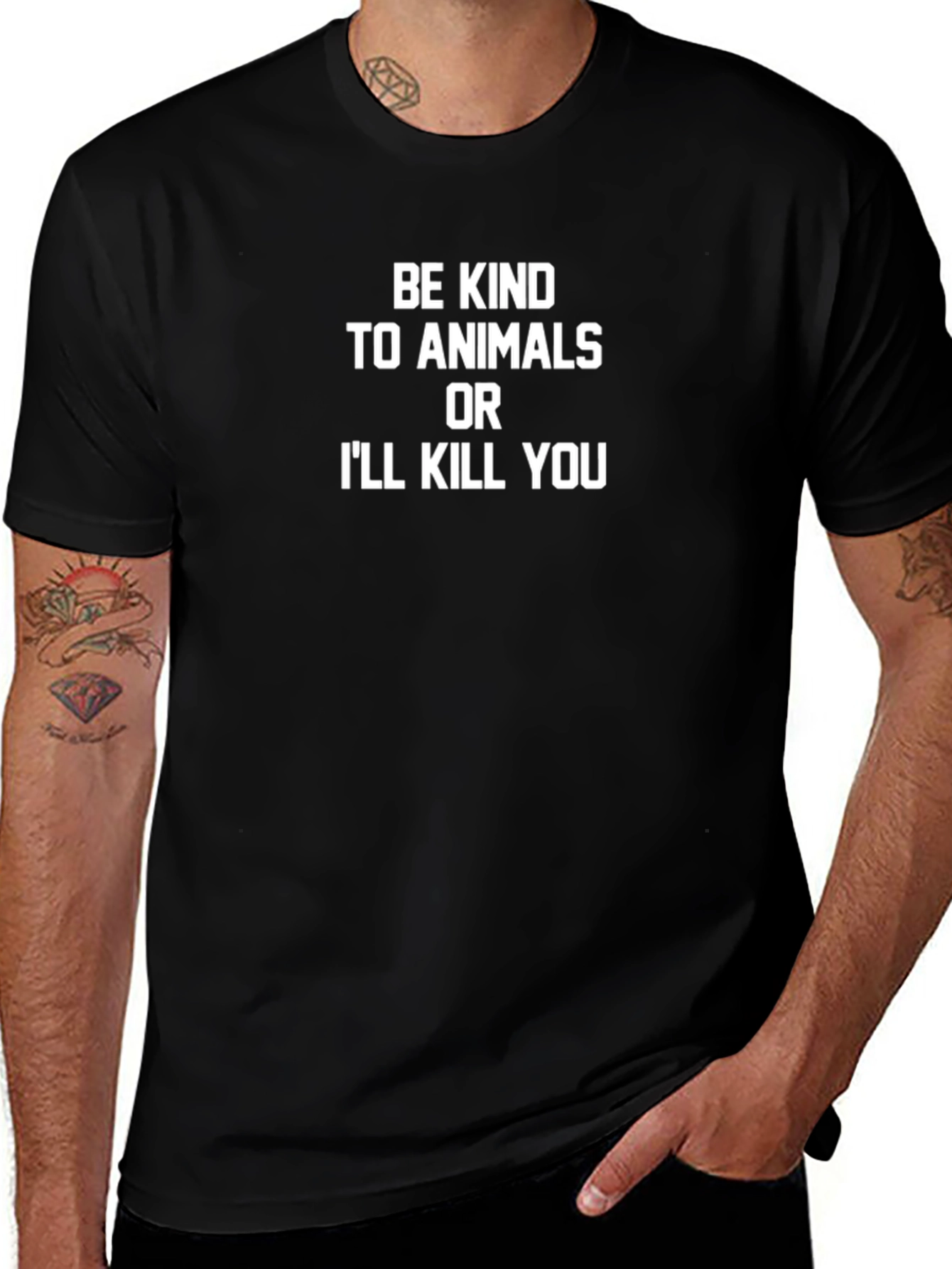 Be Kind to Animals T-Shirt Funny Animal Lover Tee