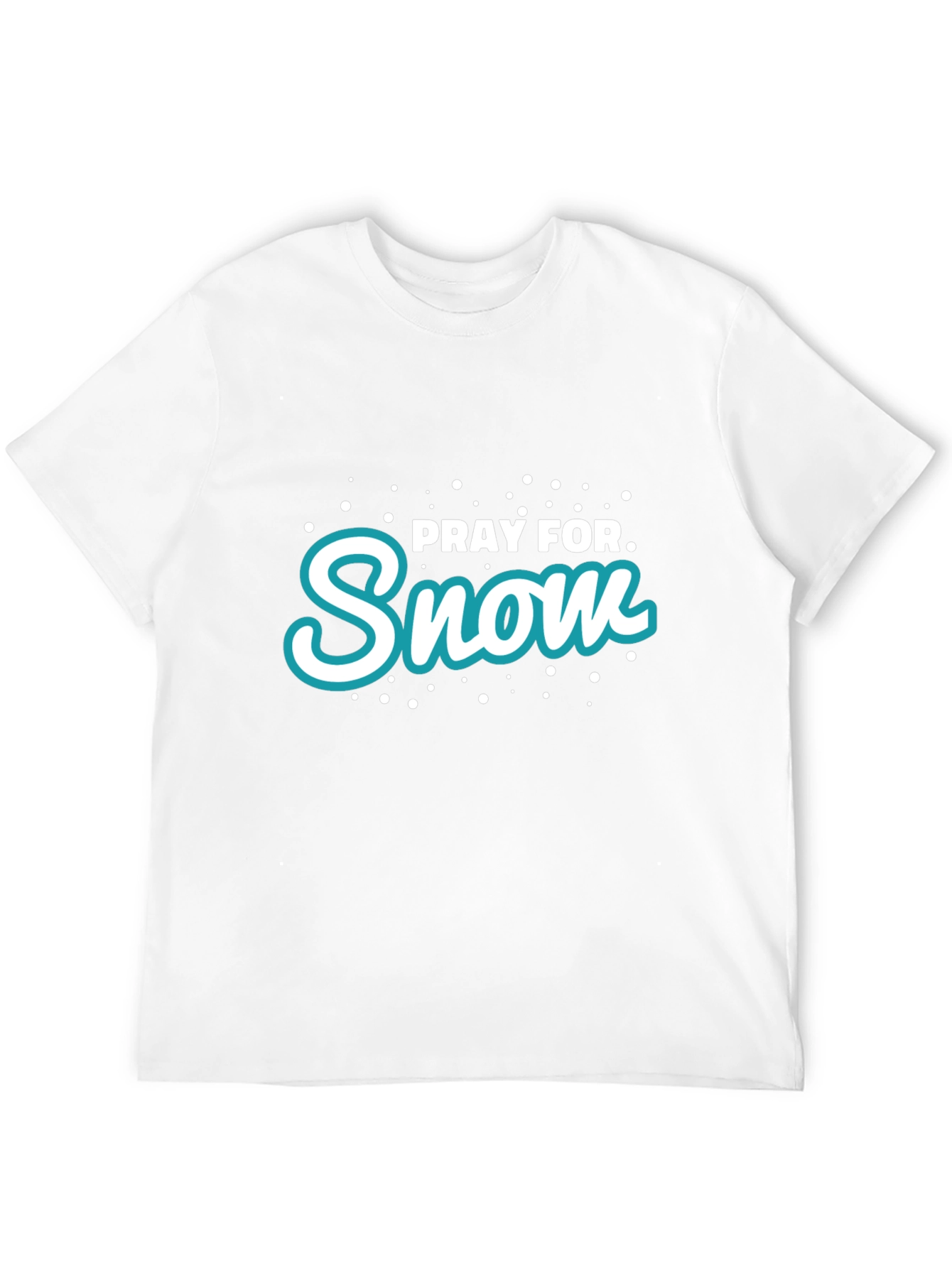 Pray for Snow Graphic Tee - Winter Fun