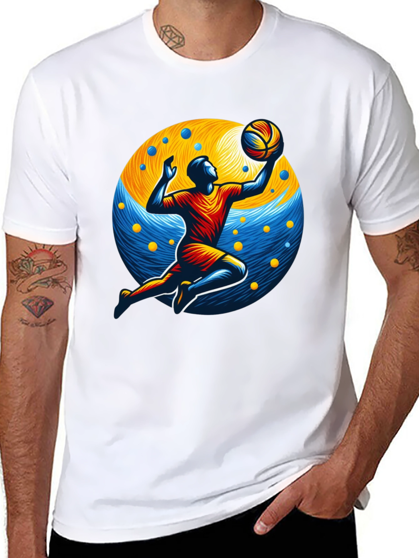 Volleyball Player Graphic T-Shirt