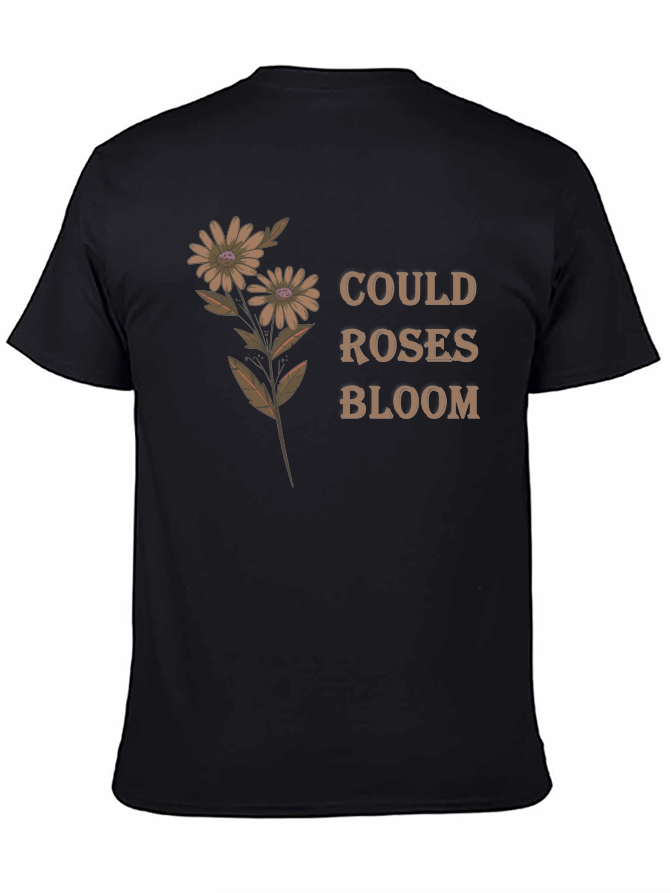Floral Graphic Tee - Could Roses Bloom