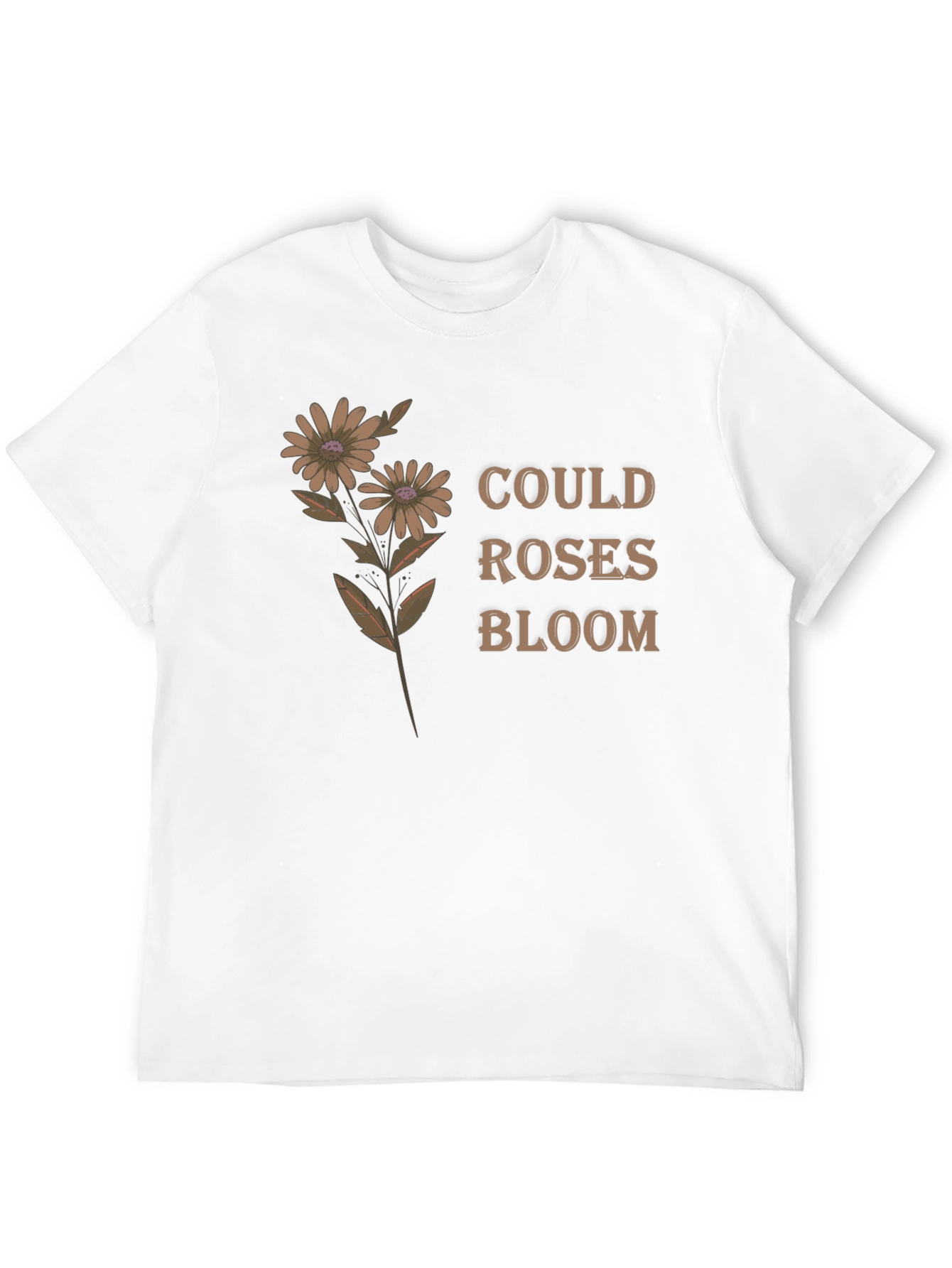 Floral Graphic Tee - Could Roses Bloom