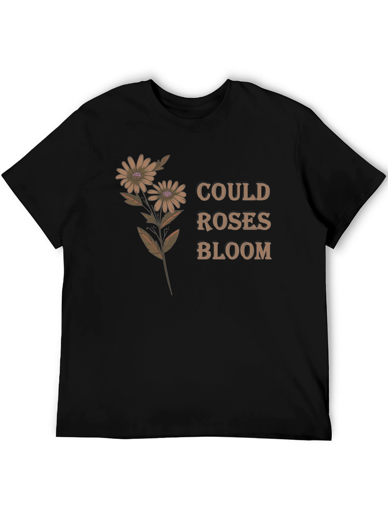 Floral Graphic Tee - Could Roses Bloom