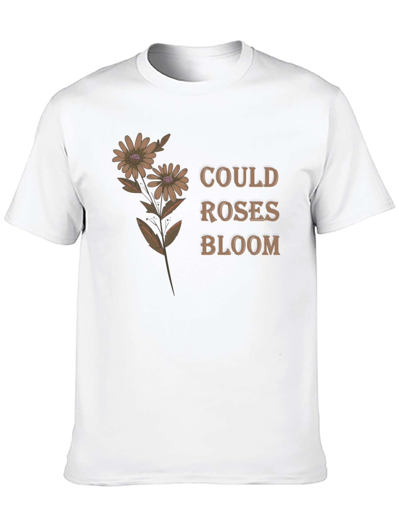 Floral Graphic Tee - Could Roses Bloom
