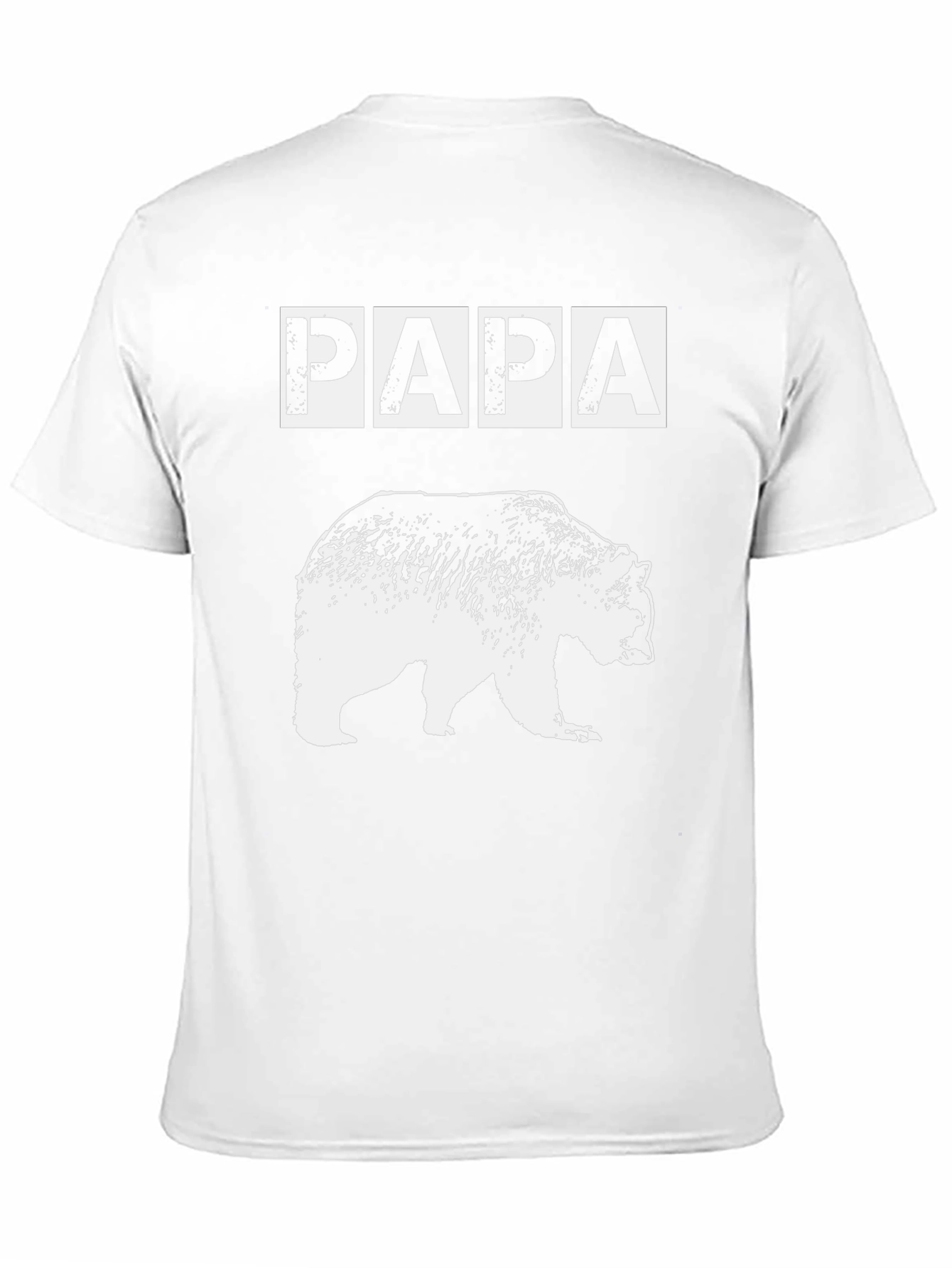 Papa Bear Graphic T-Shirt - Black Cotton Tee
