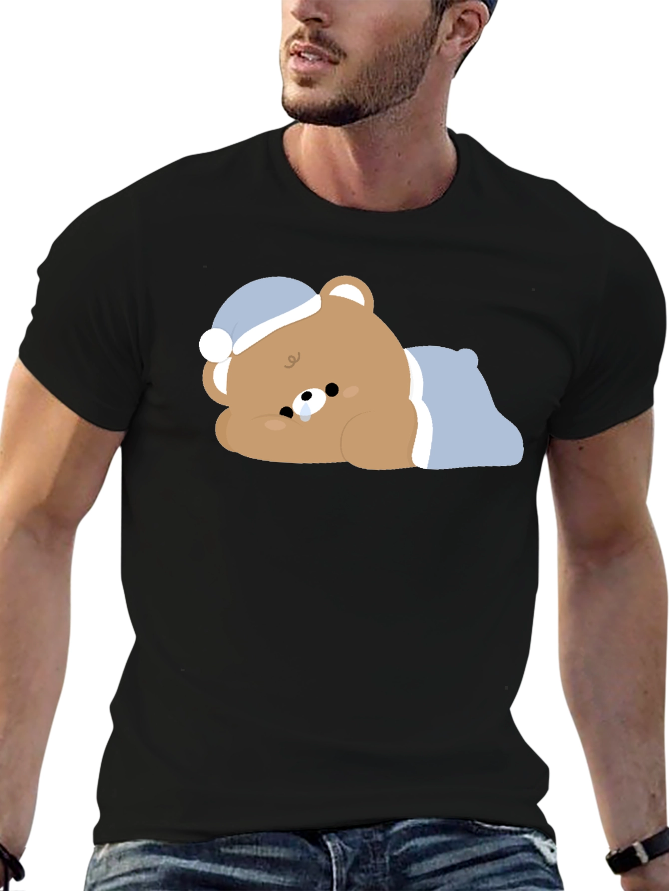 Cute Sleeping Bear T-Shirt - Unisex