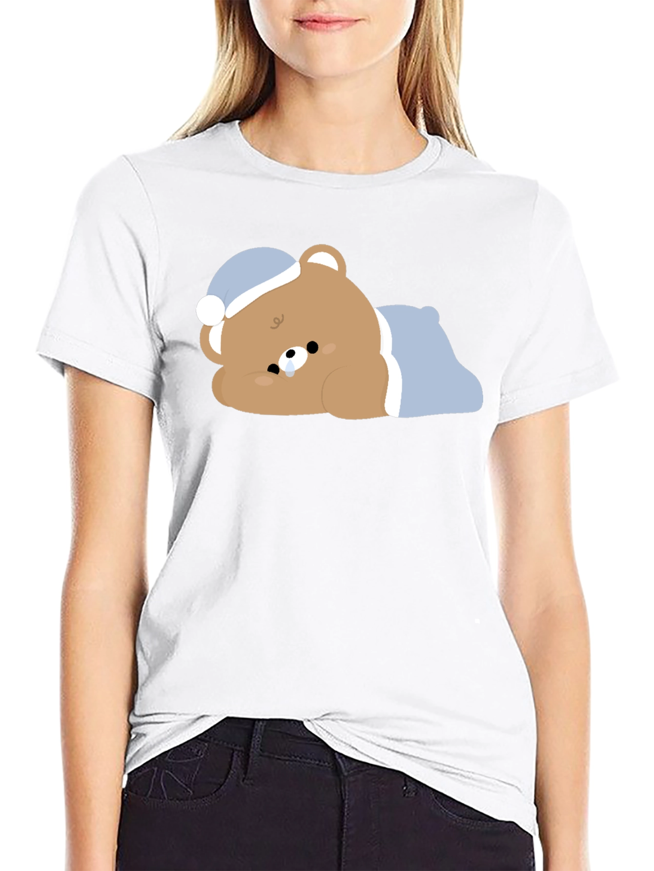 Cute Sleeping Bear T-Shirt - Unisex