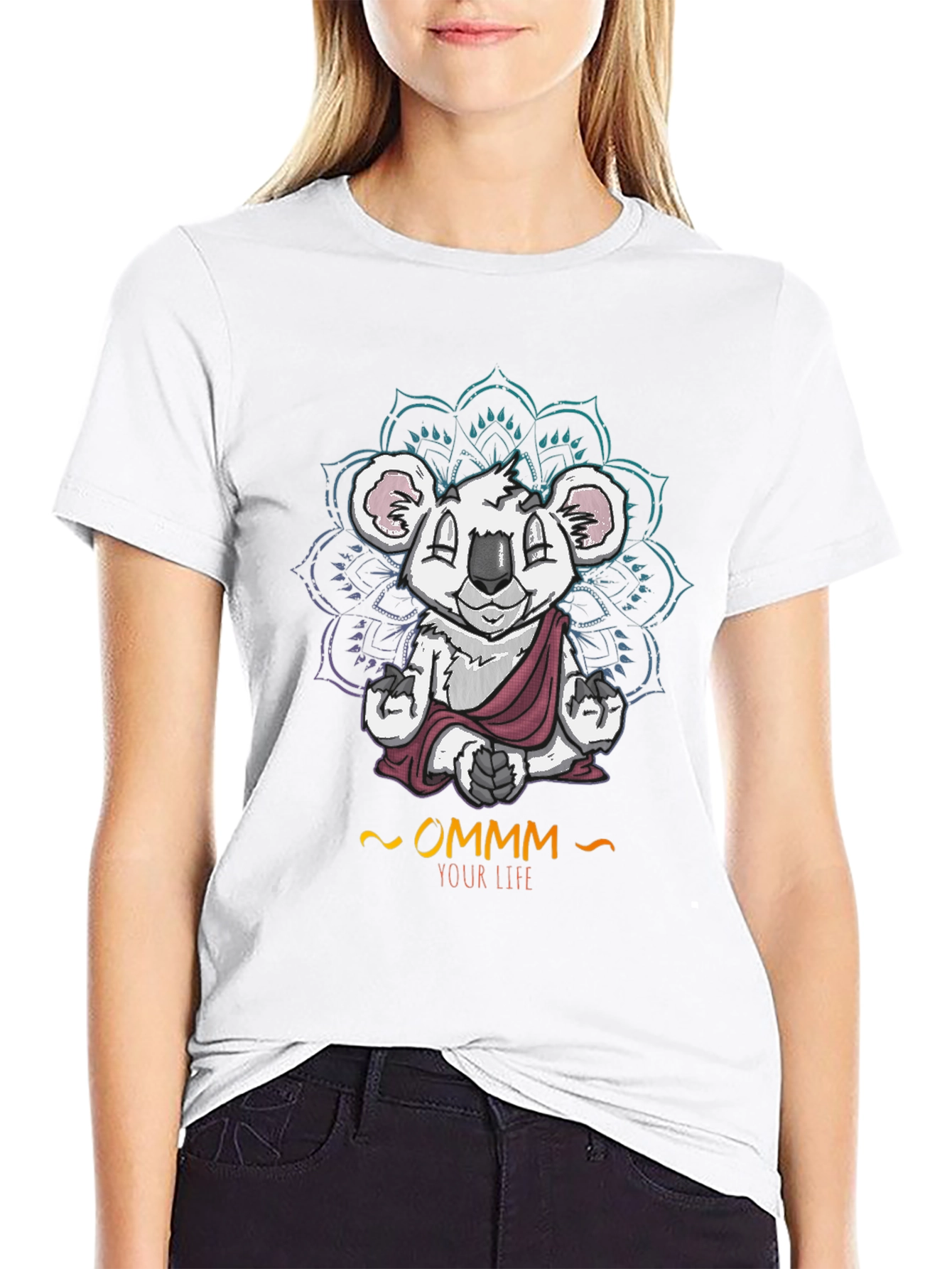 OMMM Your Life Koala Meditation Graphic Tee
