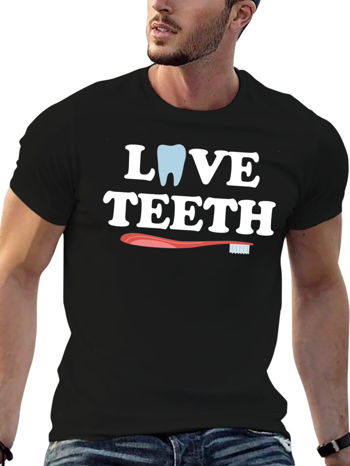 Love Teeth Graphic Tee - Dental Hygiene T-Shirt