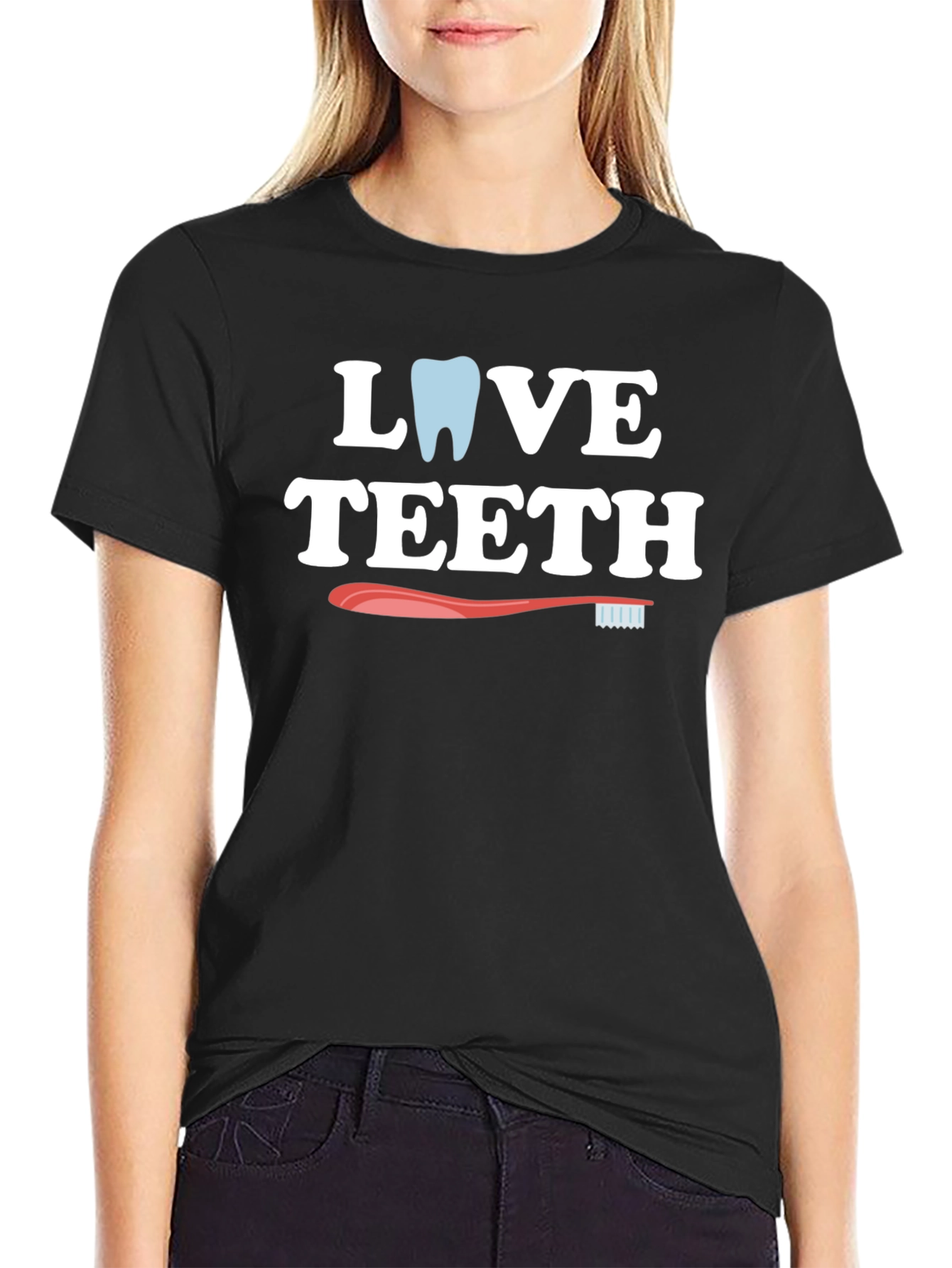 Love Teeth Graphic Tee - Dental Hygiene T-Shirt