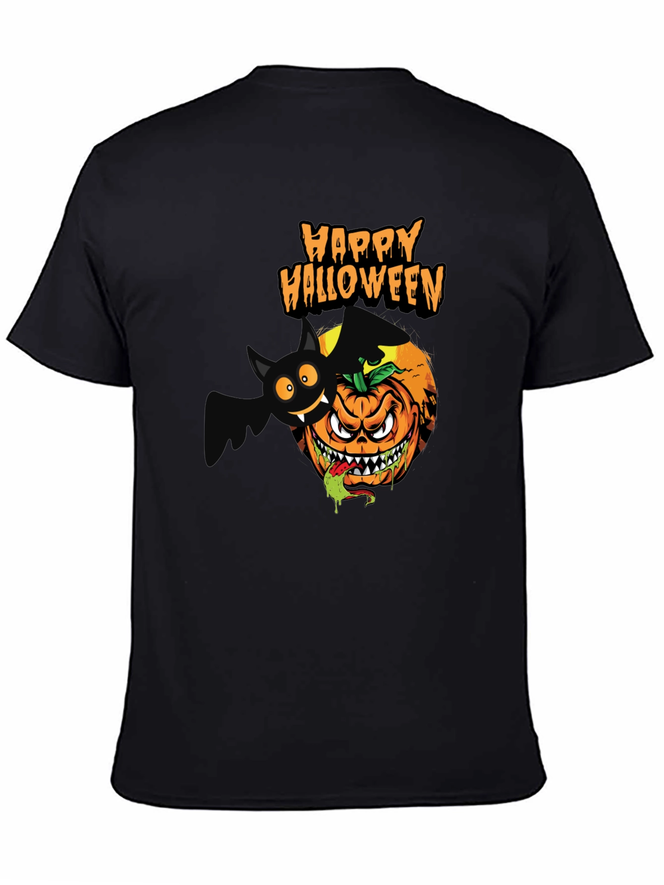 Halloween Pumpkin Bat T-Shirt