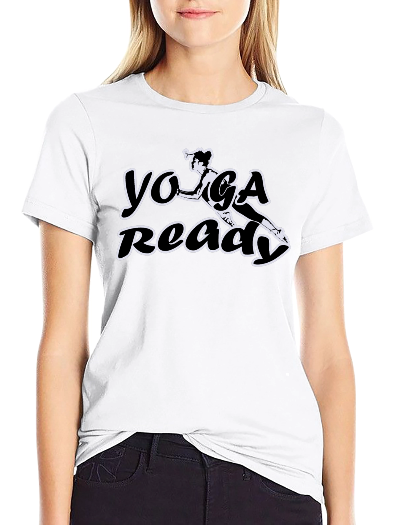 Yoga Ready Black T-Shirt