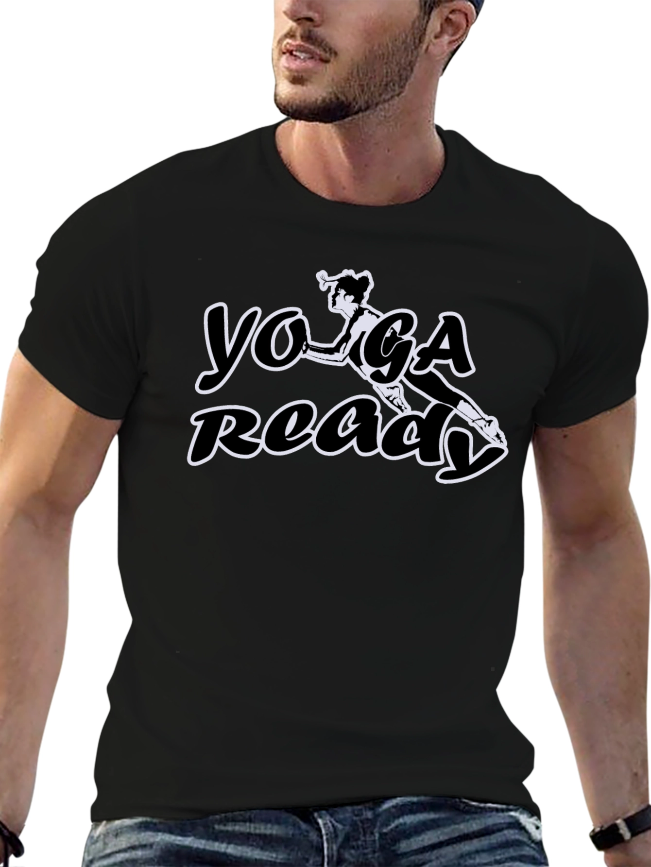 Yoga Ready Black T-Shirt