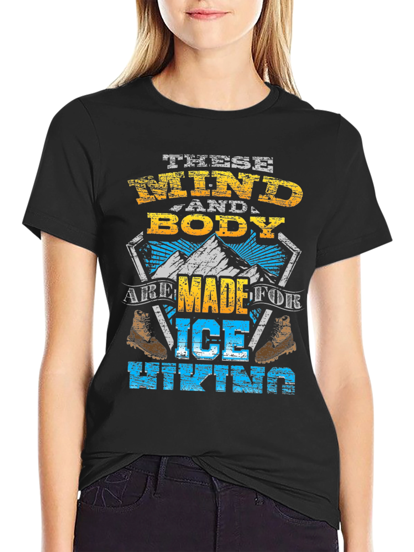 Ice Hiking Graphic T-Shirt