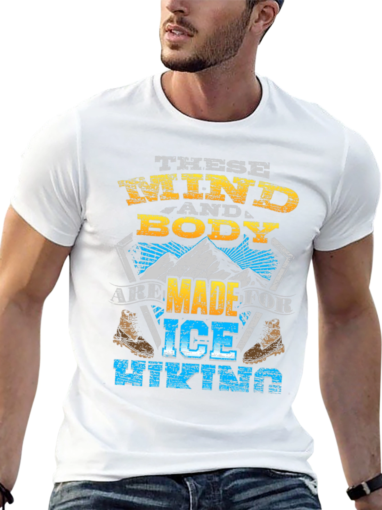 Ice Hiking Graphic T-Shirt