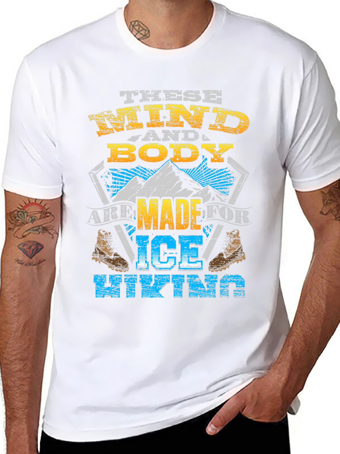 Ice Hiking Graphic T-Shirt