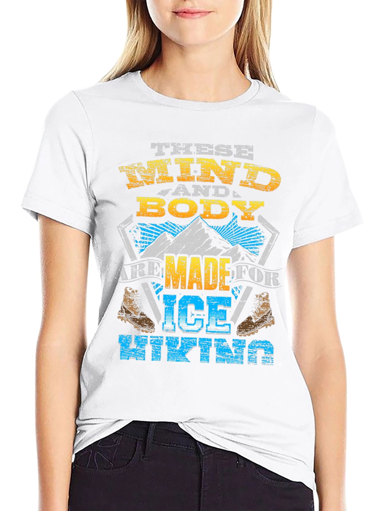 Ice Hiking Graphic T-Shirt
