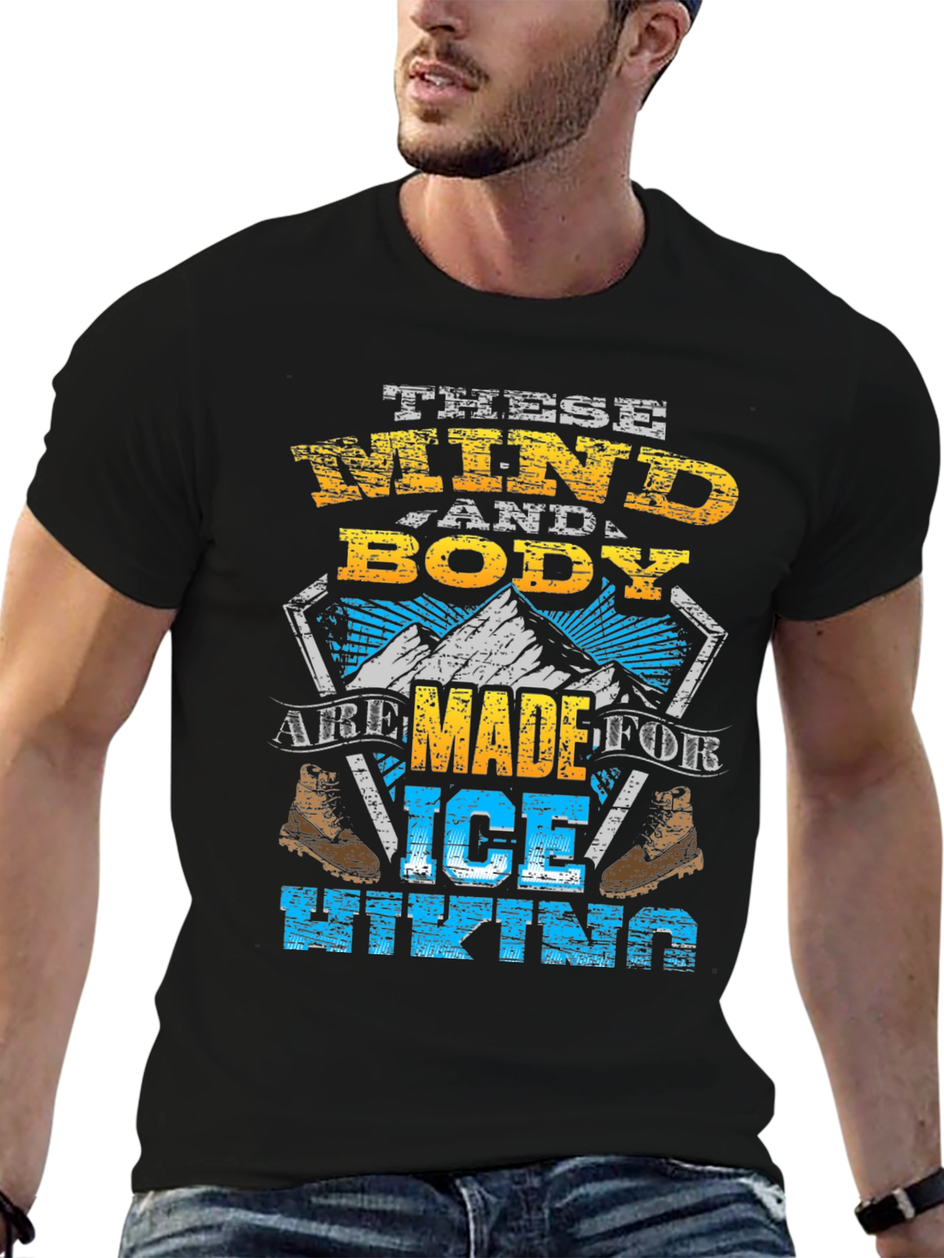 Ice Hiking Graphic T-Shirt
