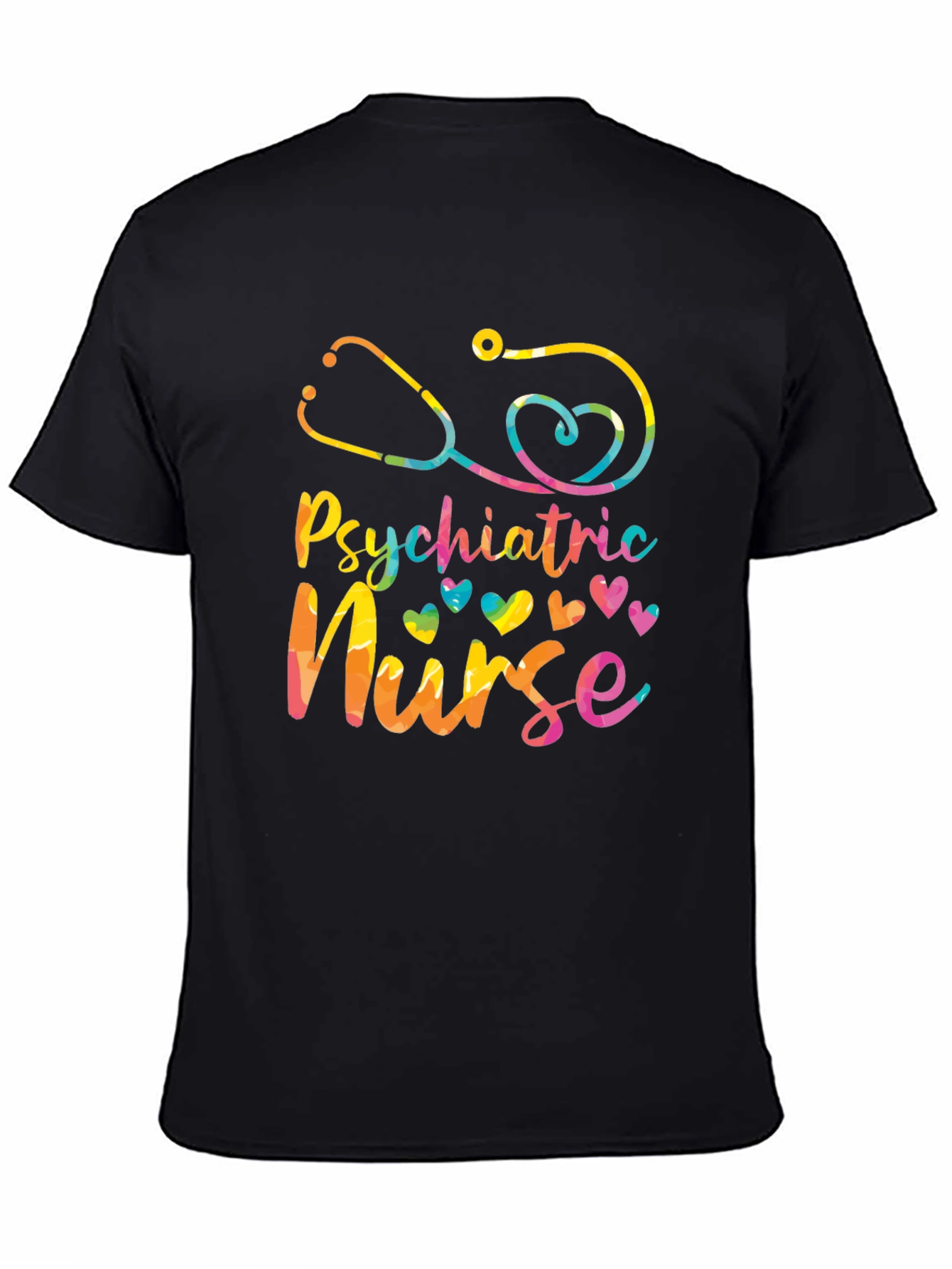 Psychiatric Nurse Tie Dye Graphic Tee