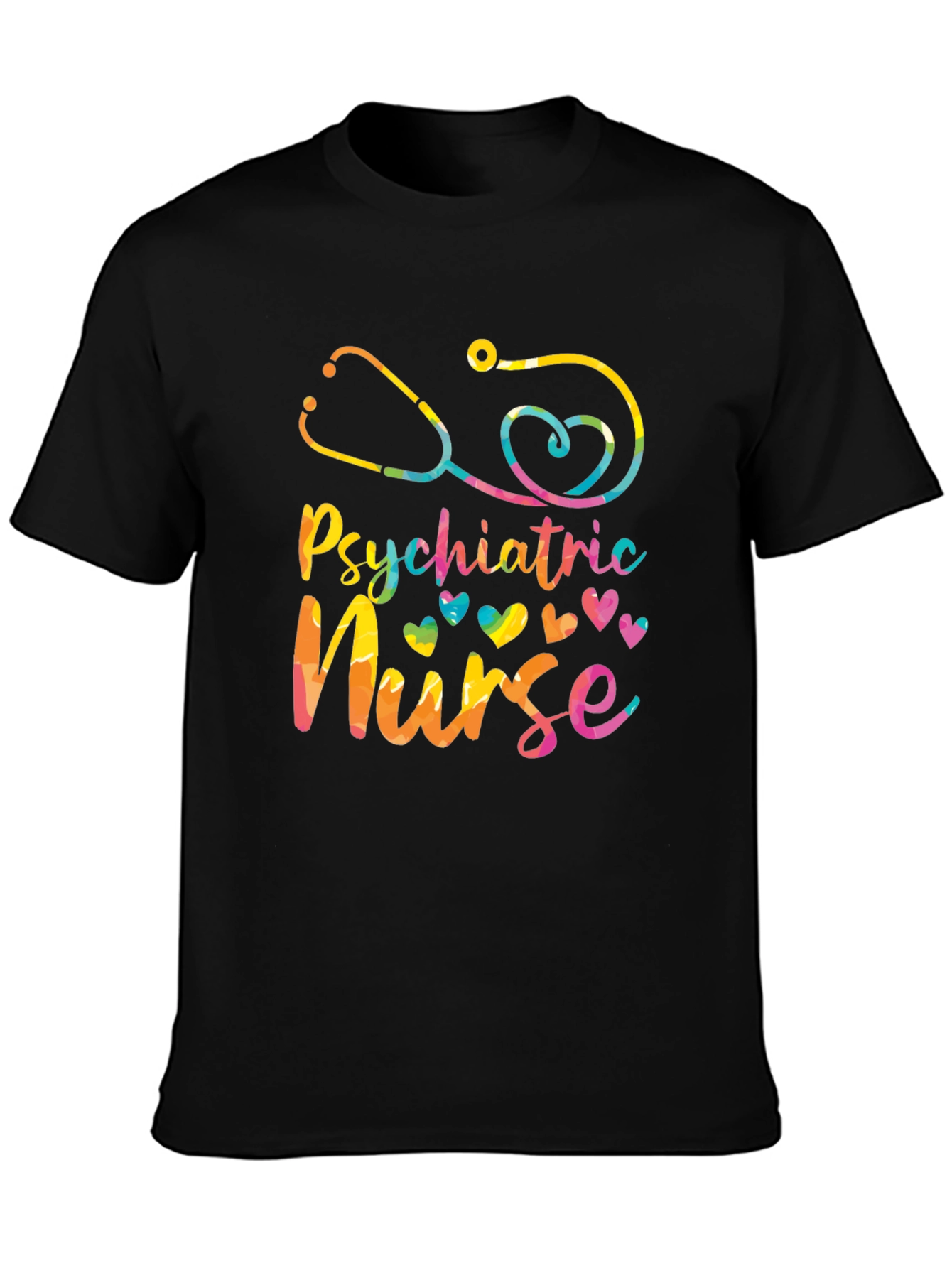 Psychiatric Nurse Tie Dye Graphic Tee