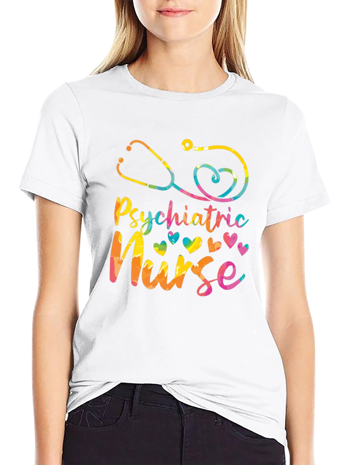 Psychiatric Nurse Tie Dye Graphic Tee