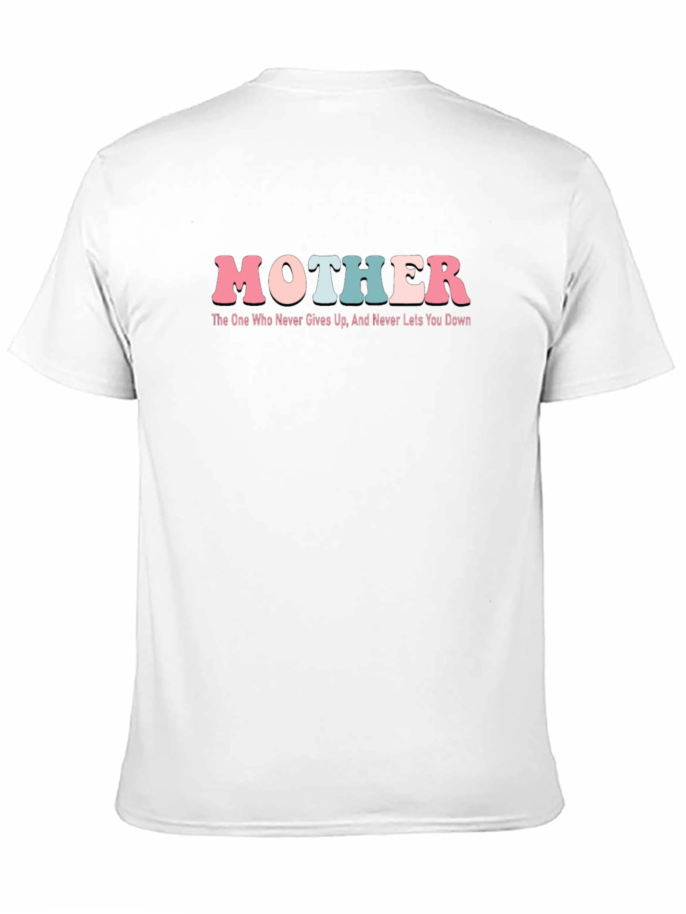 Mother Never Gives Up Black Graphic Tee
