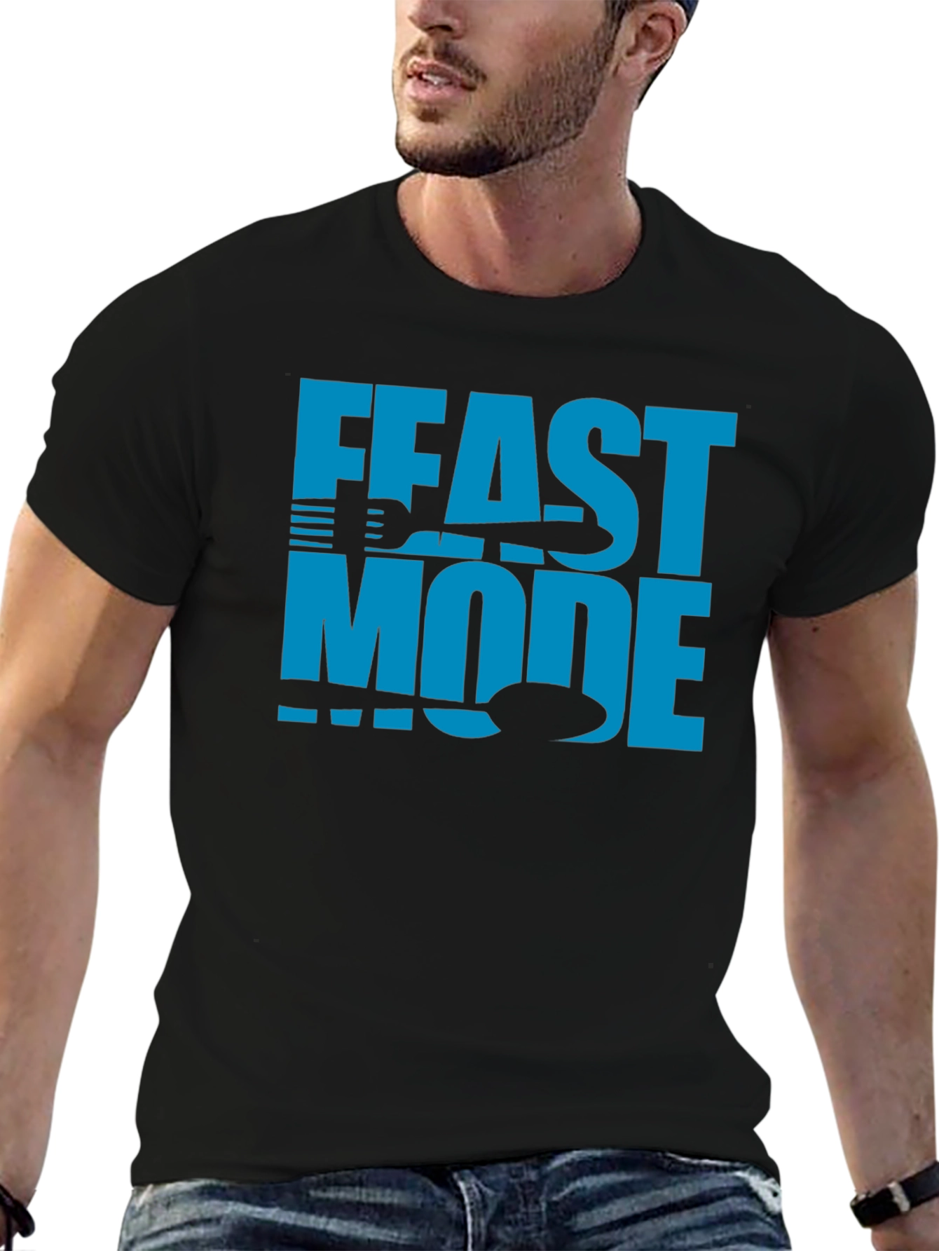 Feast Mode Graphic Tee - Black