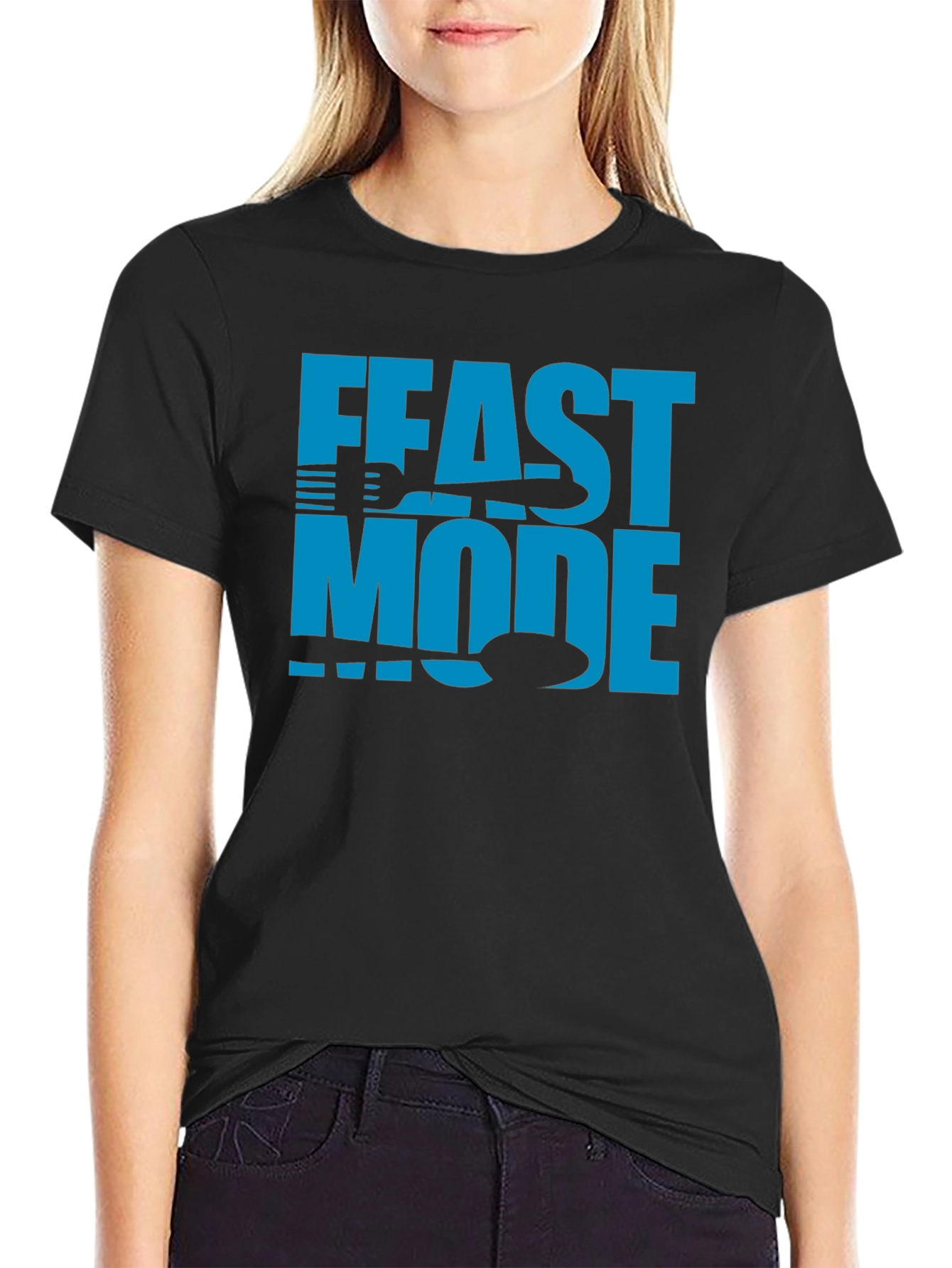 Feast Mode Graphic Tee - Black