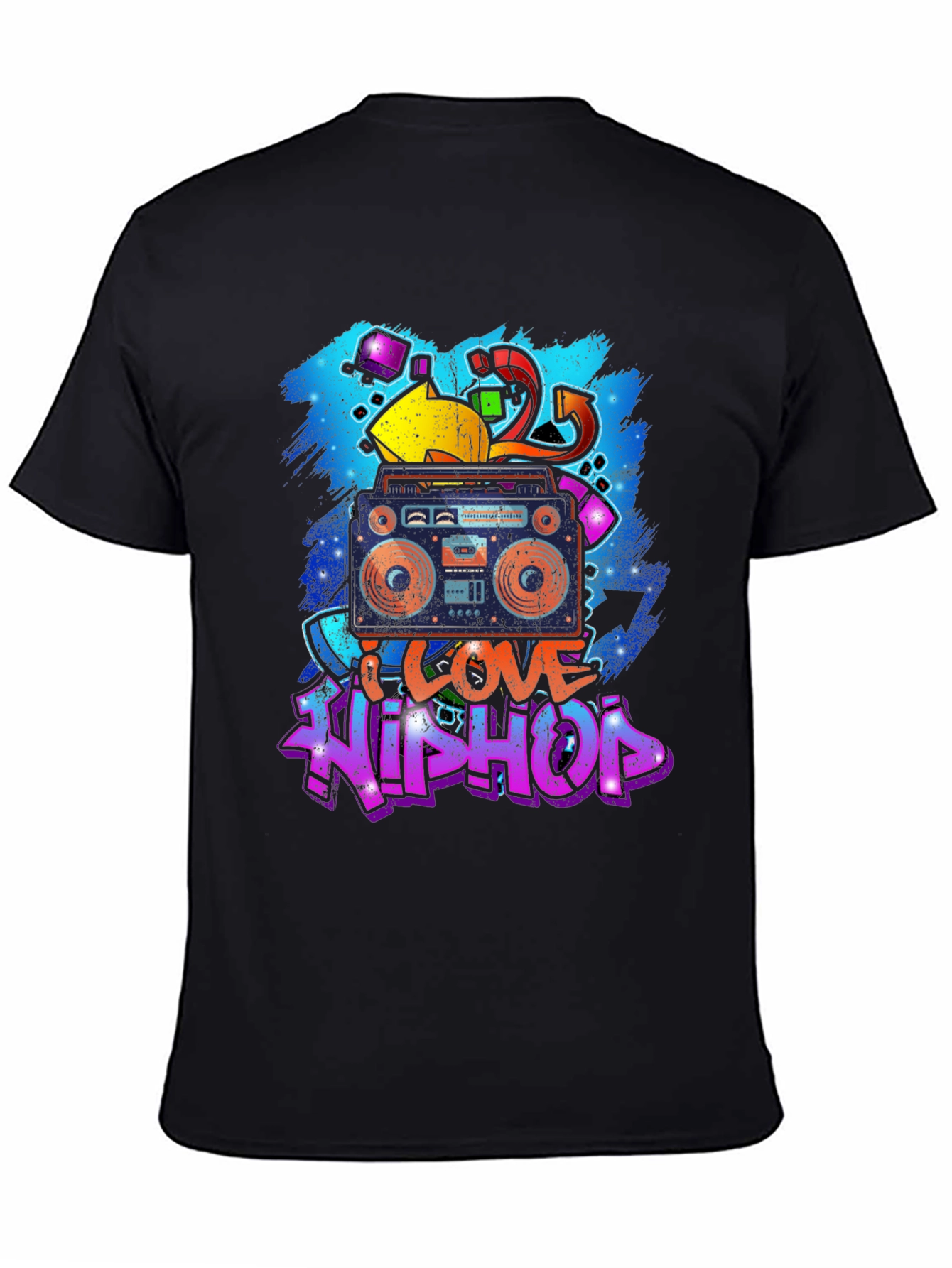 I Love Hip Hop Black T-Shirt