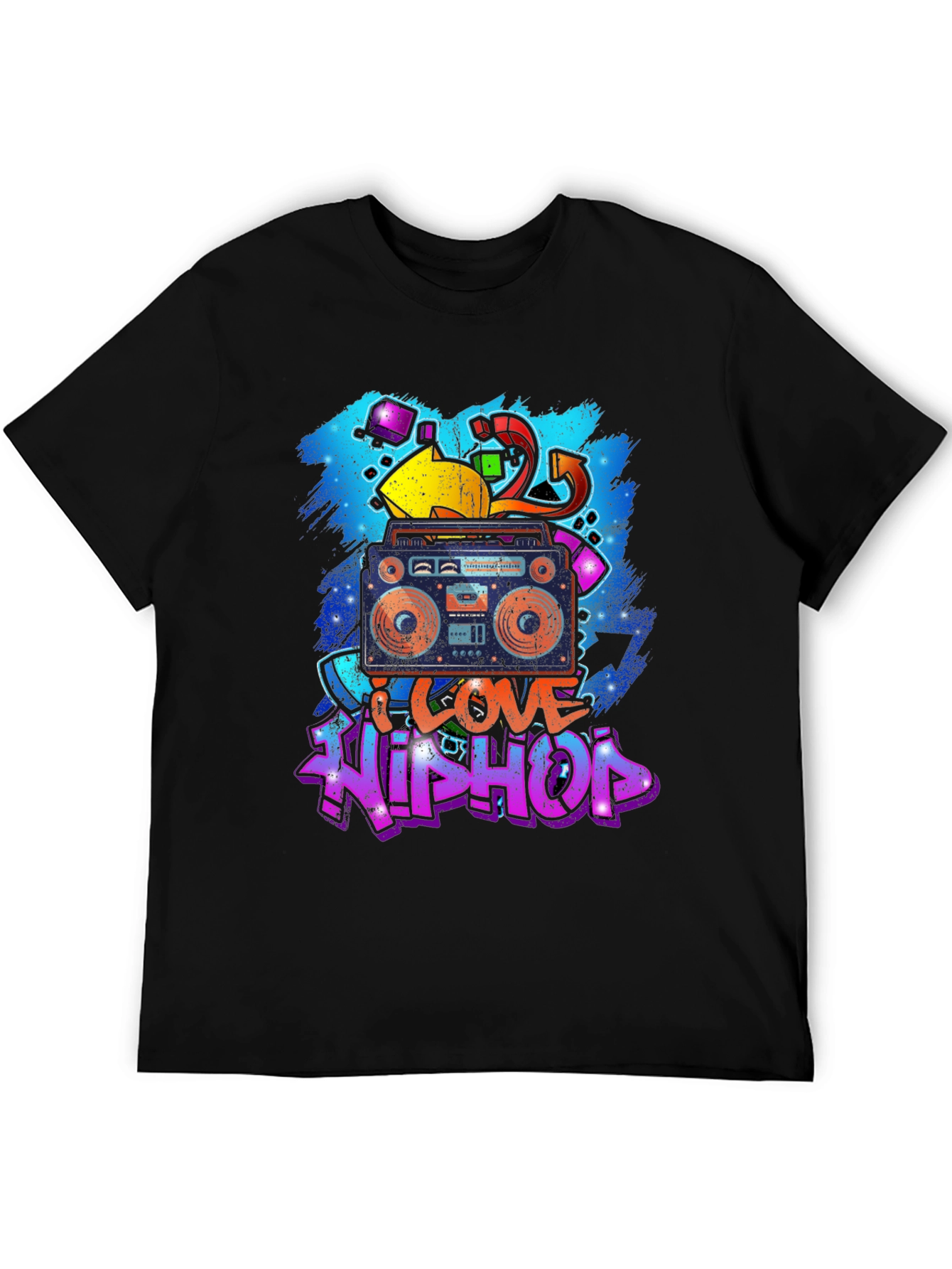 I Love Hip Hop Black T-Shirt