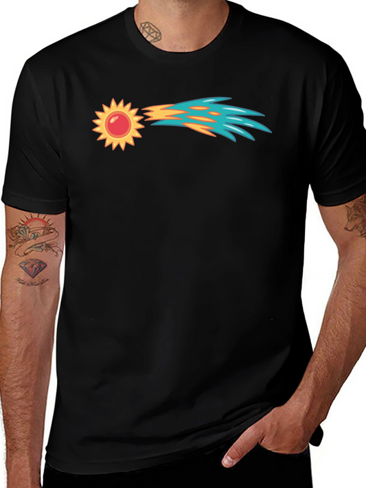 Sun Comet Graphic T-Shirt - Unique Design