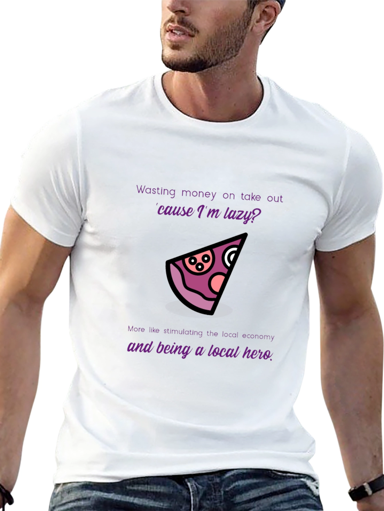 Lazy Hero Pizza T-Shirt