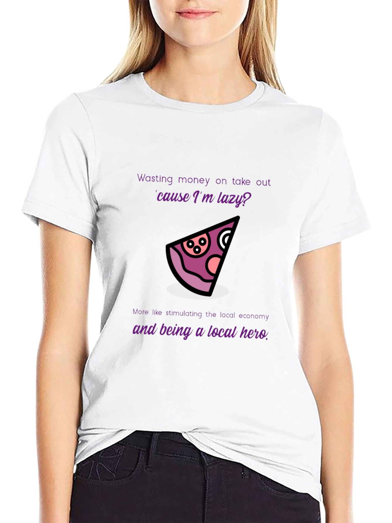 Lazy Hero Pizza T-Shirt
