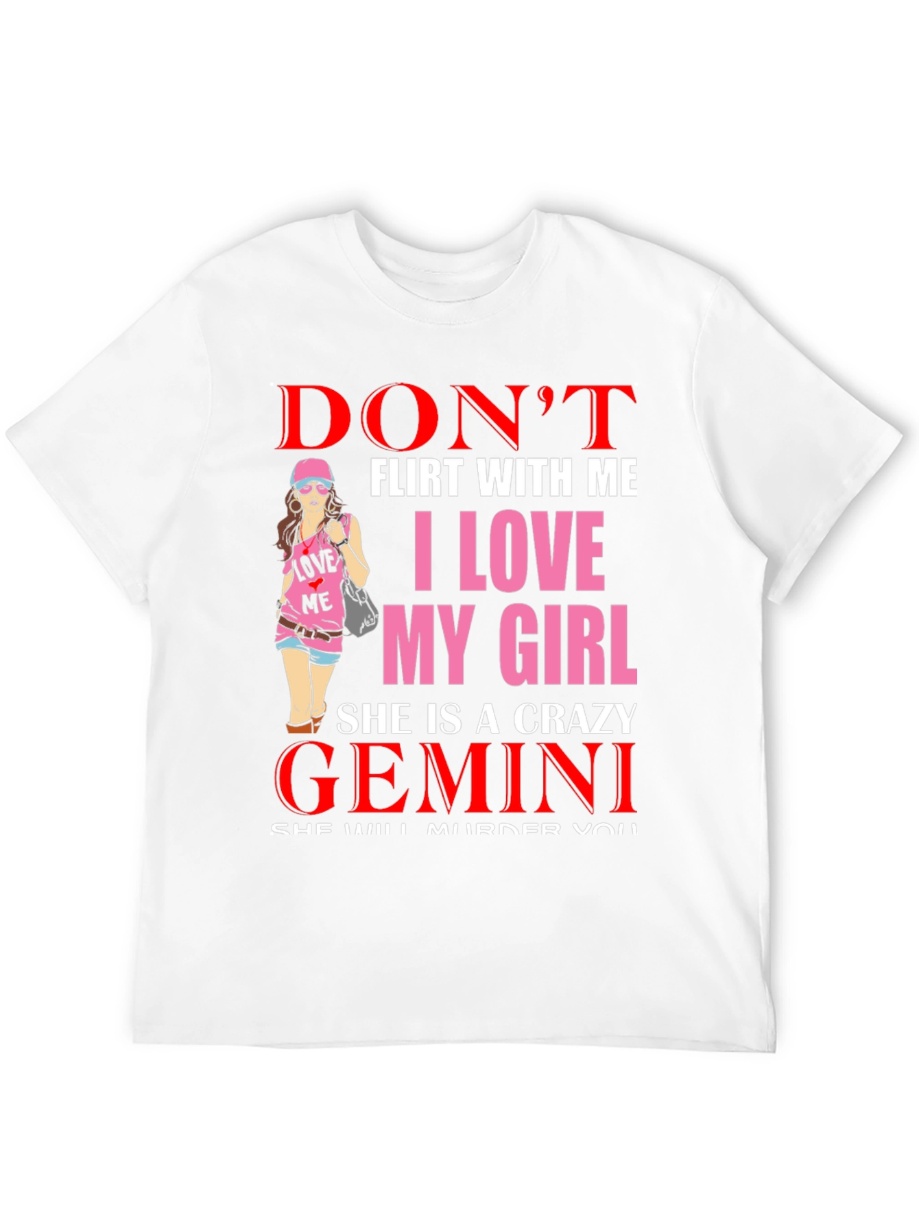 Crazy Gemini Girl Tee - Dont Flirt!