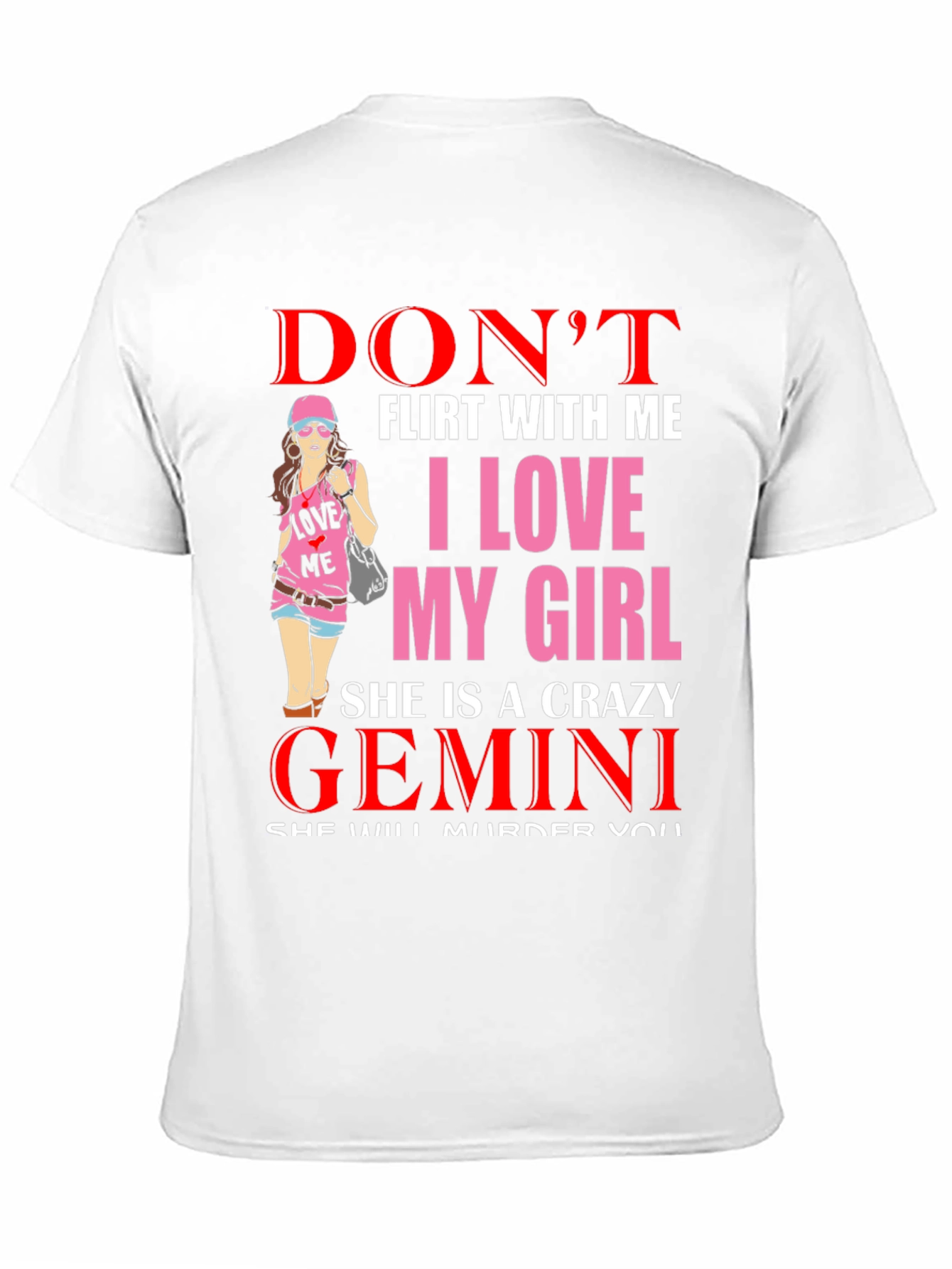 Crazy Gemini Girl Tee - Dont Flirt!
