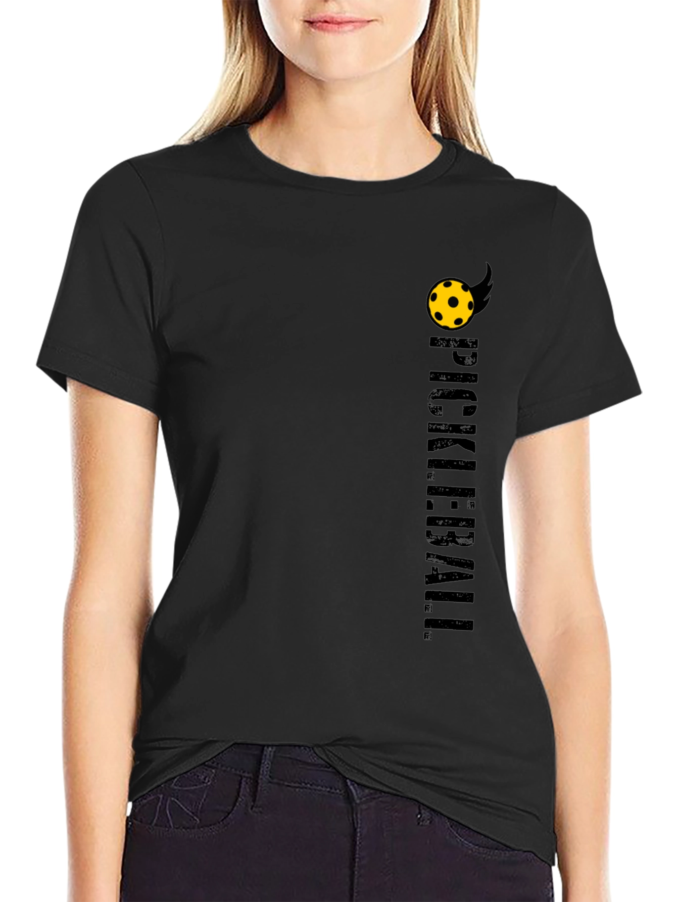 Pickleball T-Shirt - Black Tee