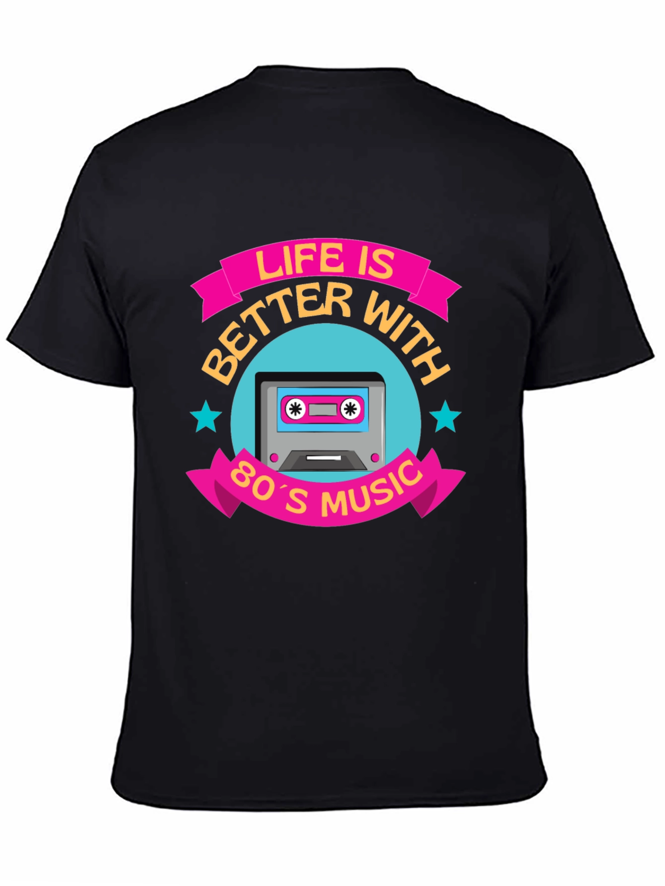 Life Is Better With 80s Music Graphic Tee