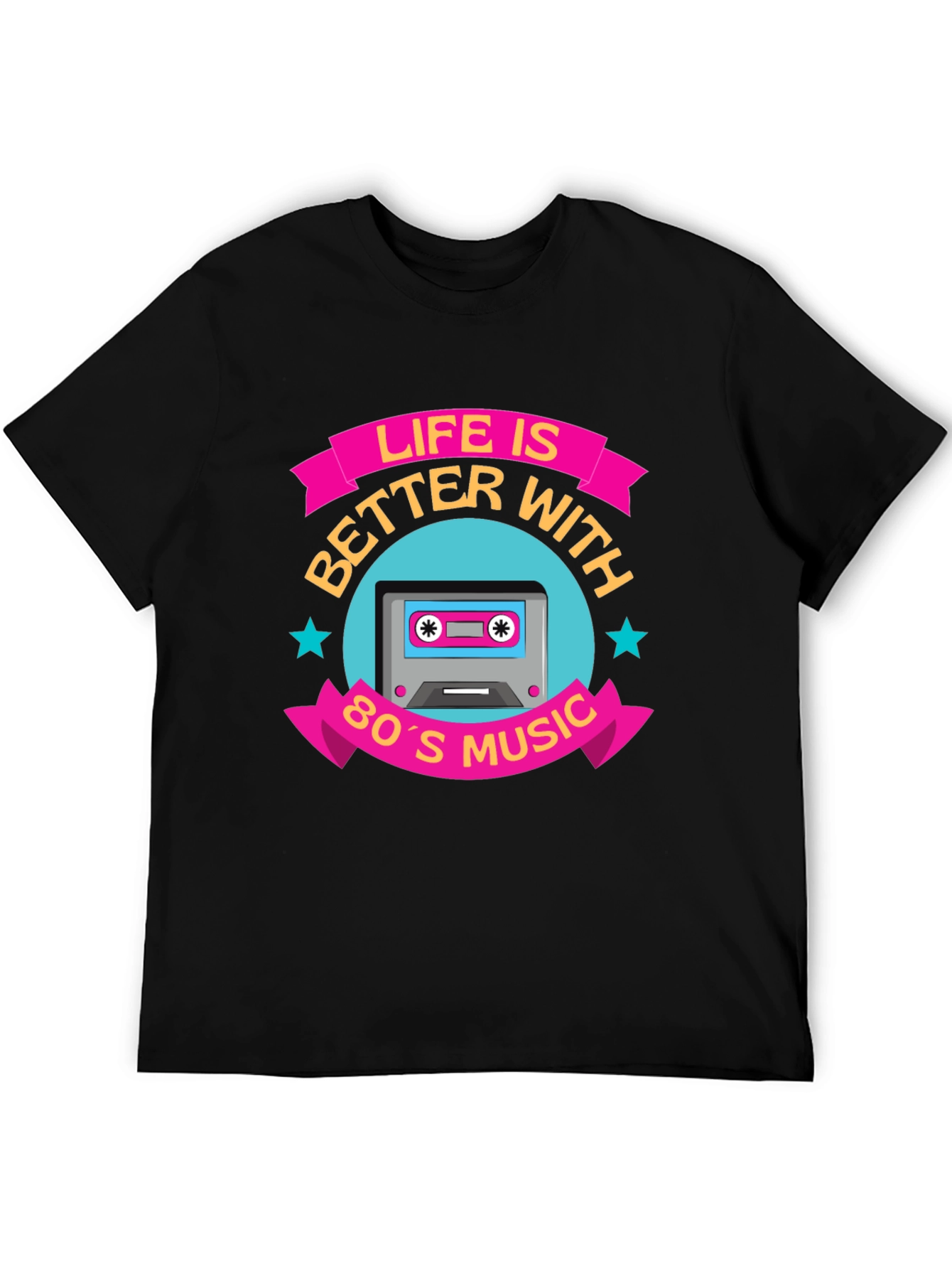 Life Is Better With 80s Music Graphic Tee