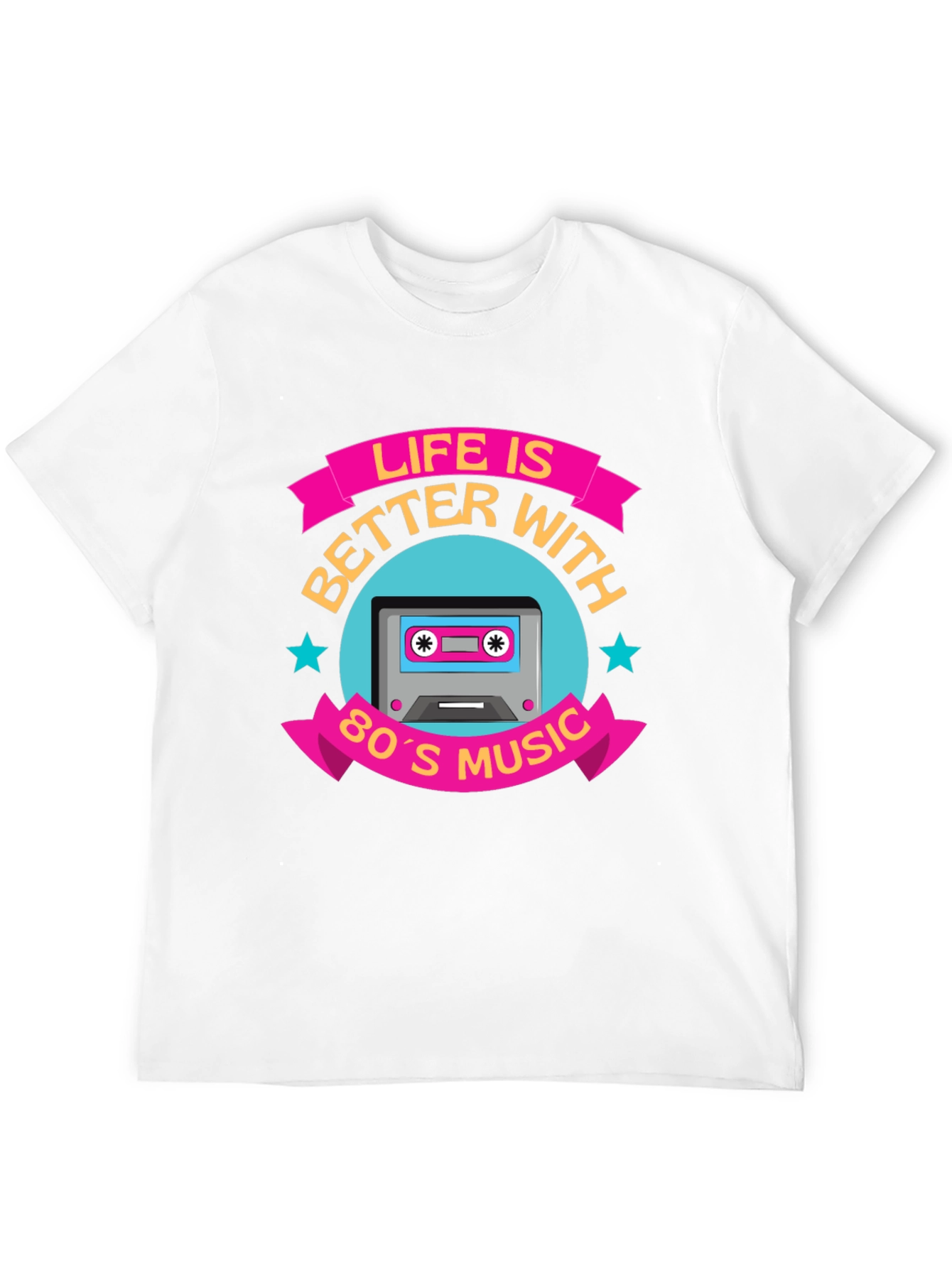 Life Is Better With 80s Music Graphic Tee