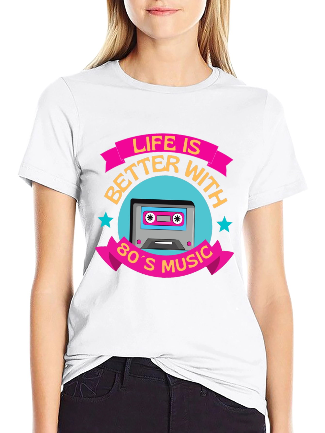 Life Is Better With 80s Music Graphic Tee