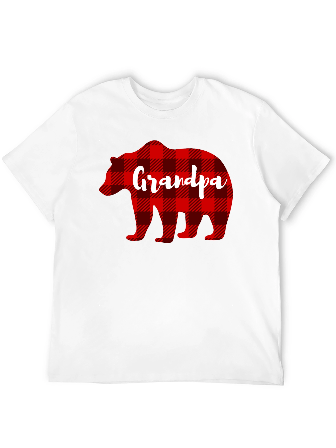 Grandpa Bear Plaid Shirt - Fathers Day Gift