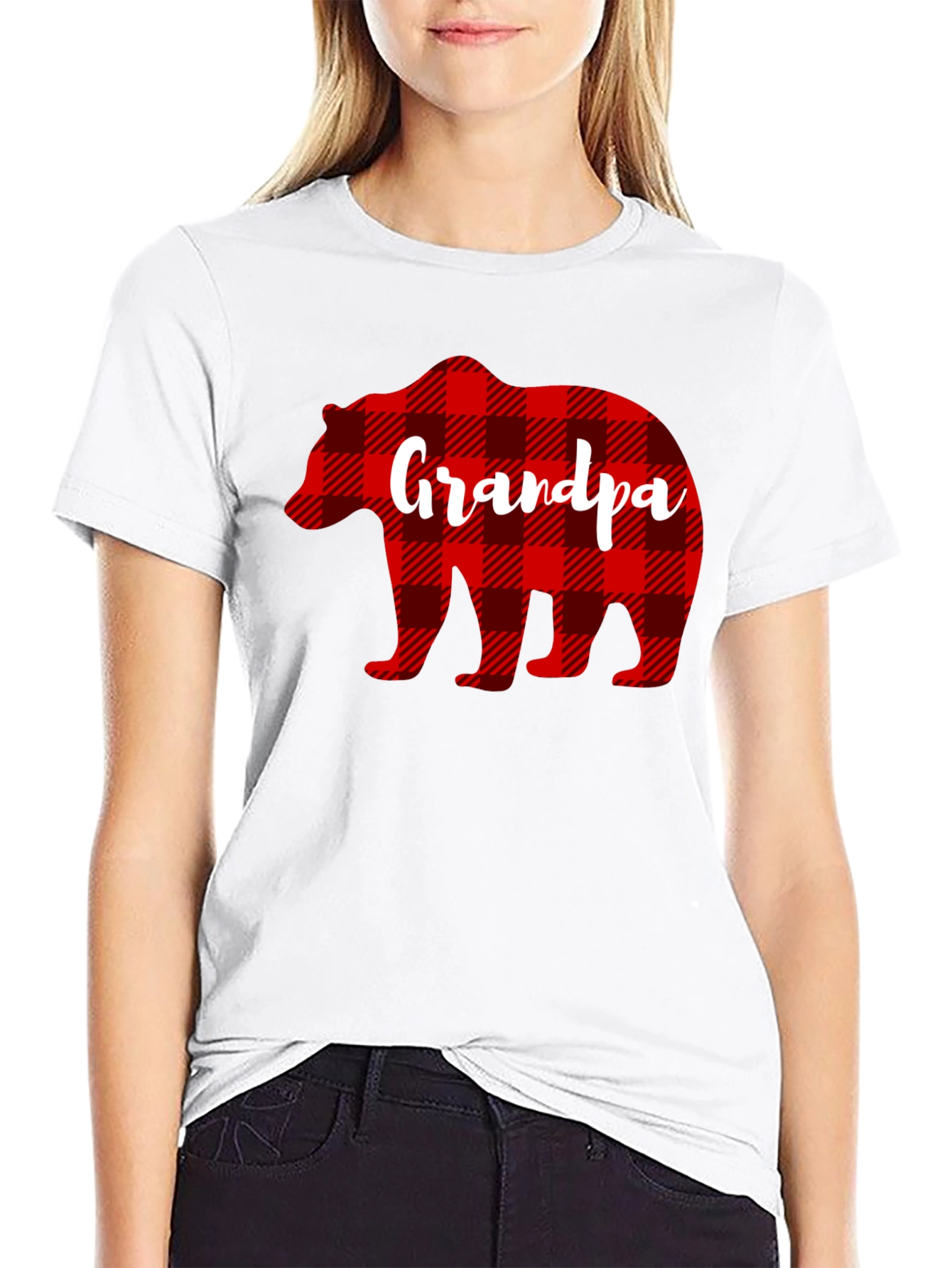 Grandpa Bear Plaid Shirt - Fathers Day Gift