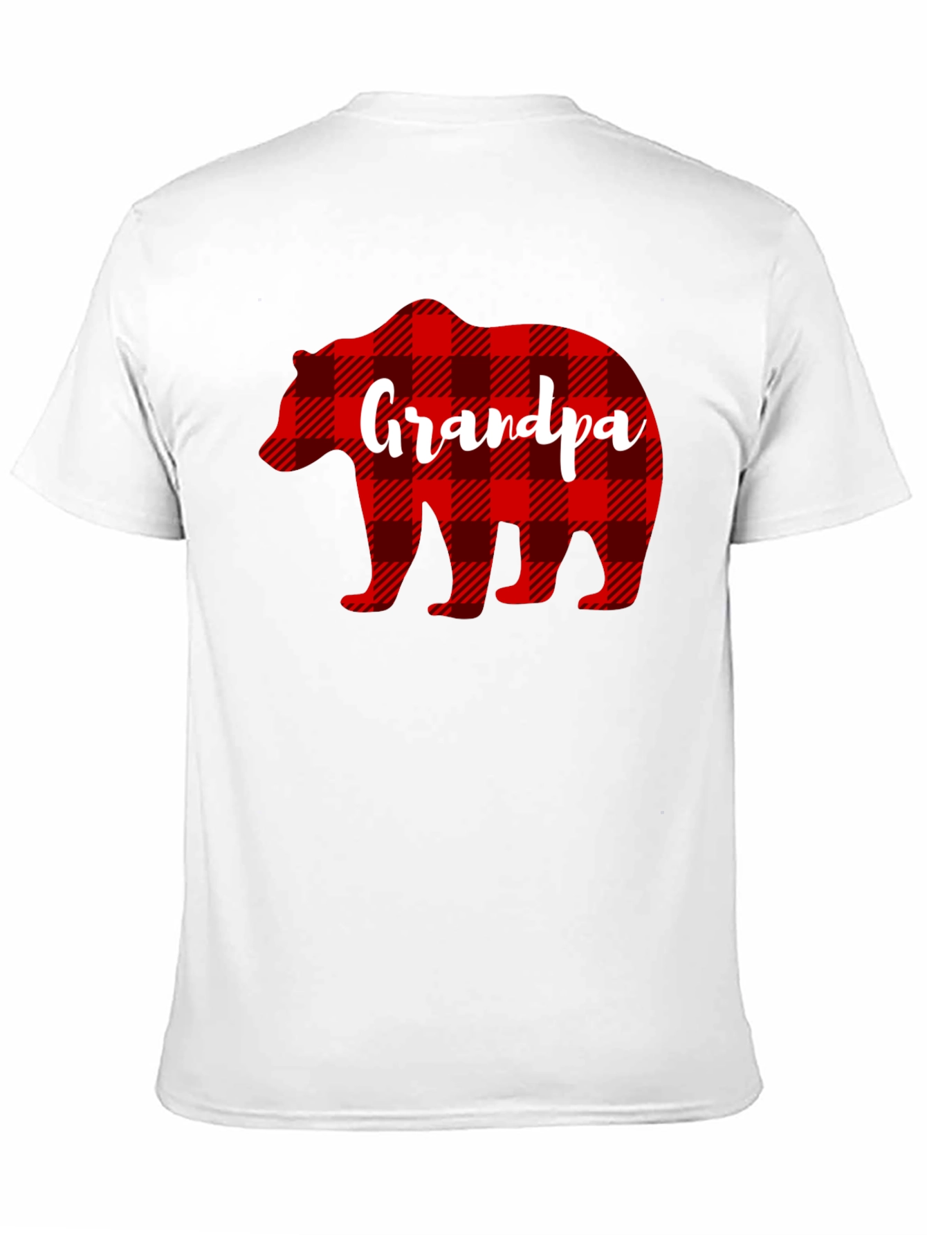 Grandpa Bear Plaid Shirt - Fathers Day Gift
