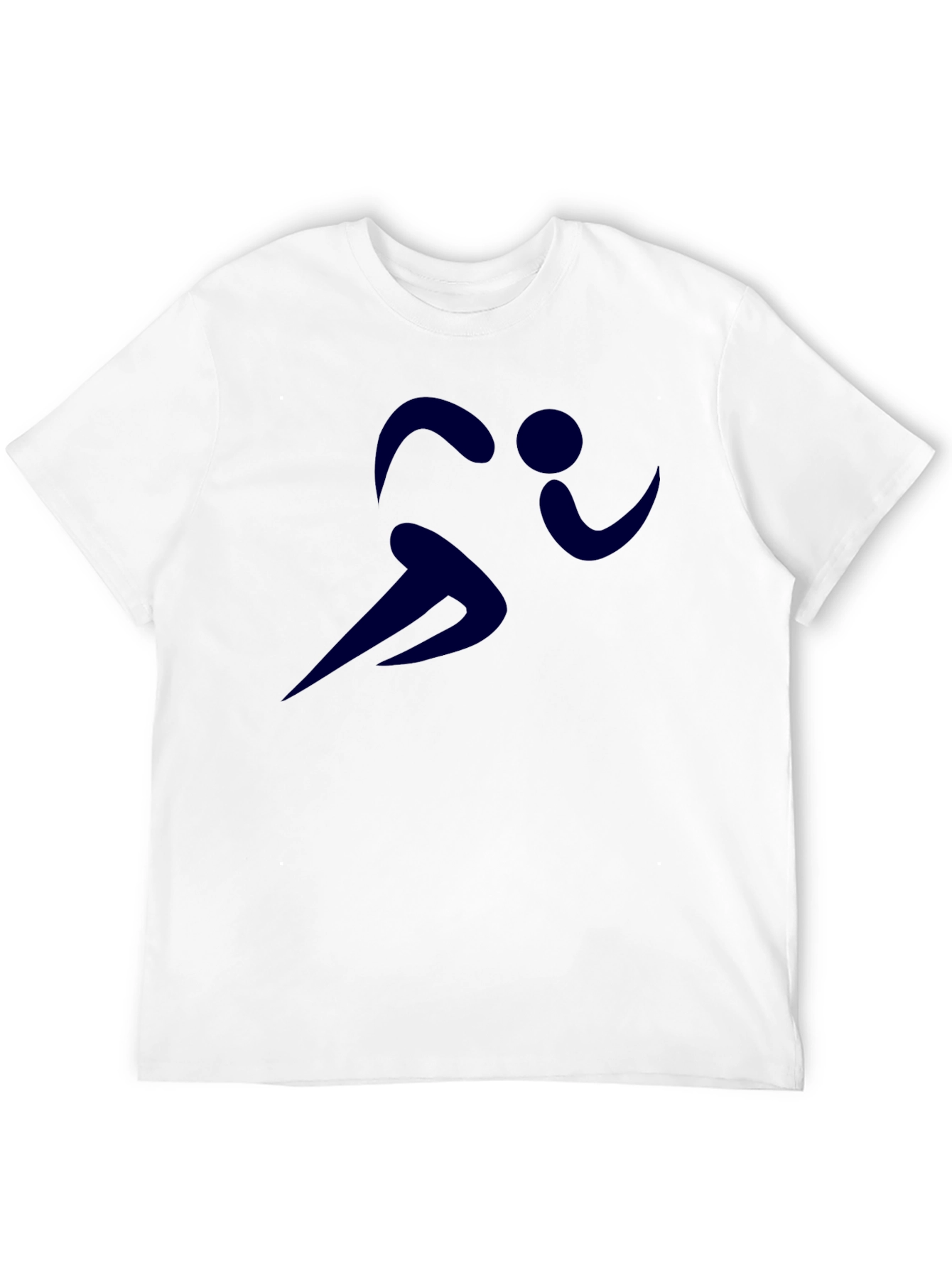 Mens Black Running Graphic Tee - Athletic Style