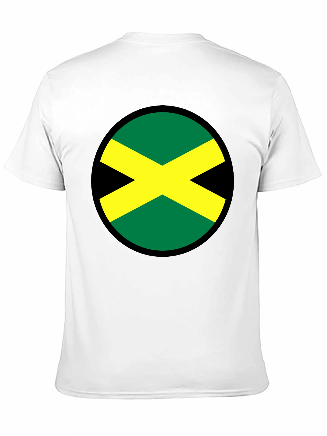 Jamaican Flag T-Shirt - Round Rasta Design