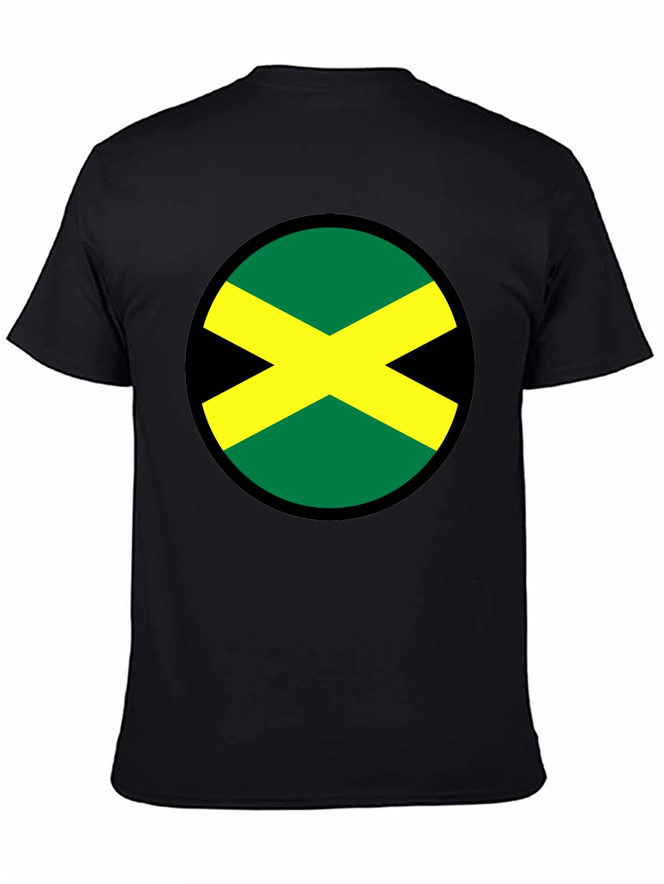 Jamaican Flag T-Shirt - Round Rasta Design