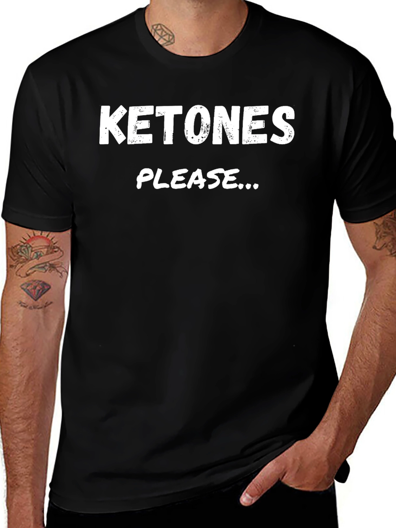 Ketones Please Graphic T-Shirt - Black