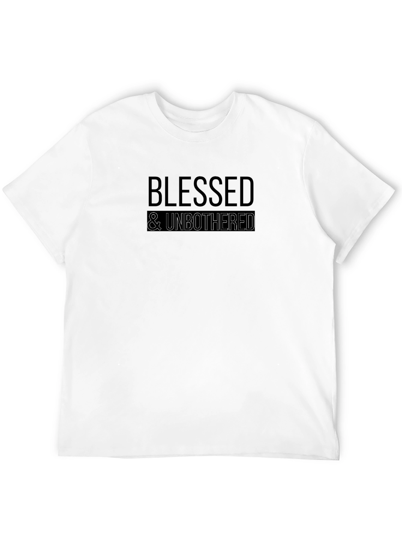Blessed & Unbothered Black Graphic Tee