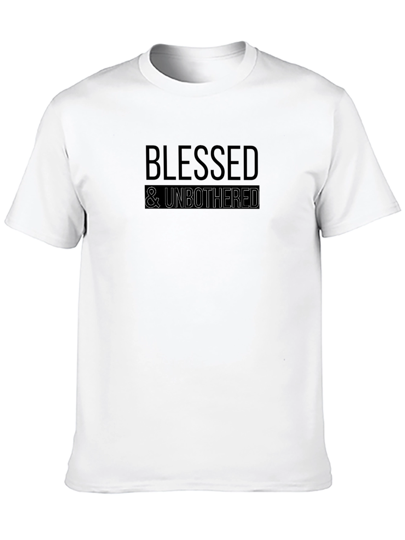 Blessed & Unbothered Black Graphic Tee